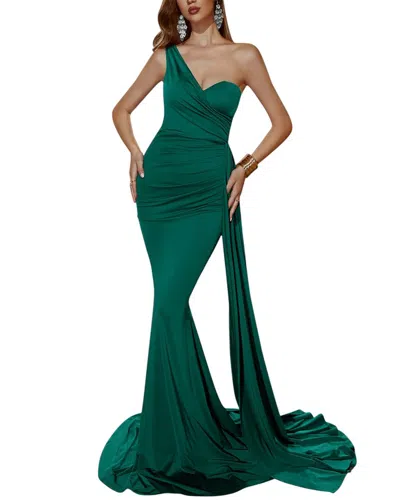 Amanda Royal Maxi Dress In Green