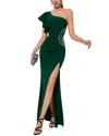 Amanda Royal Maxi Dress In Green