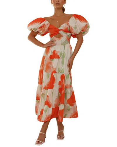 Amanda Royal Maxi Dress In Multi