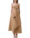 Amanda Royal Maxi Dress In Neutral