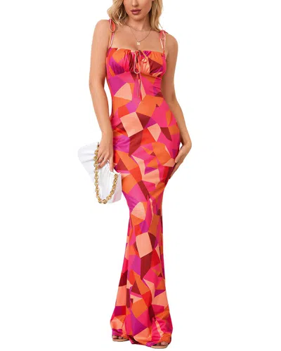 Amanda Royal Maxi Dress In Pink
