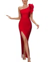 Amanda Royal Maxi Dress In Red