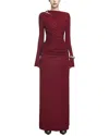 Amanda Royal Maxi Dress In Red