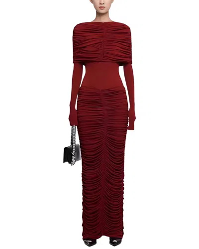 Amanda Royal Maxi Dress In Red