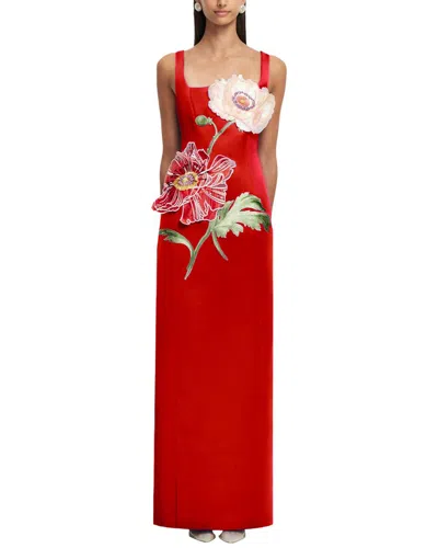 Amanda Royal Maxi Dress In Red