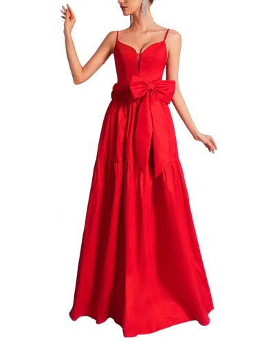 Amanda Royal Maxi Dress In Red