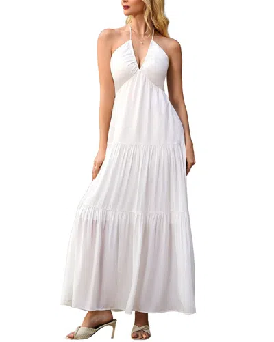 Amanda Royal Maxi Dress In White