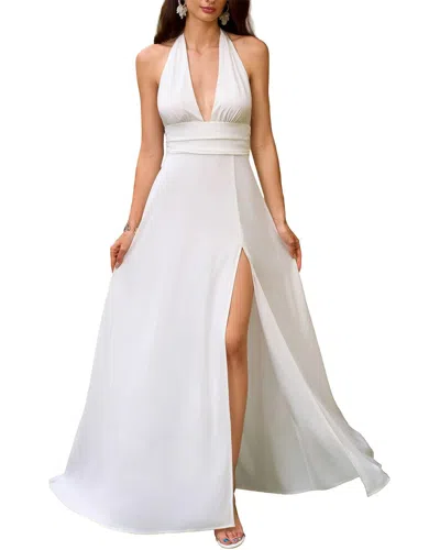Amanda Royal Maxi Dress In White