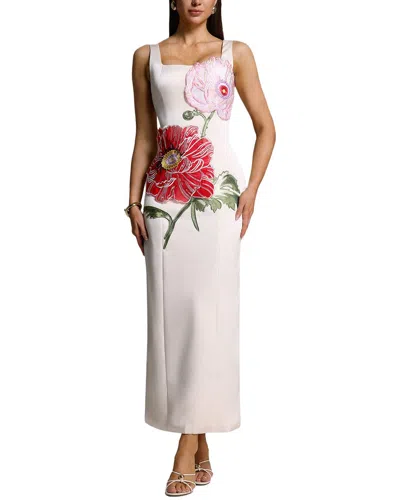 Amanda Royal Maxi Dress In White