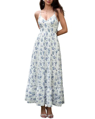 Amanda Royal Maxi Dress In White