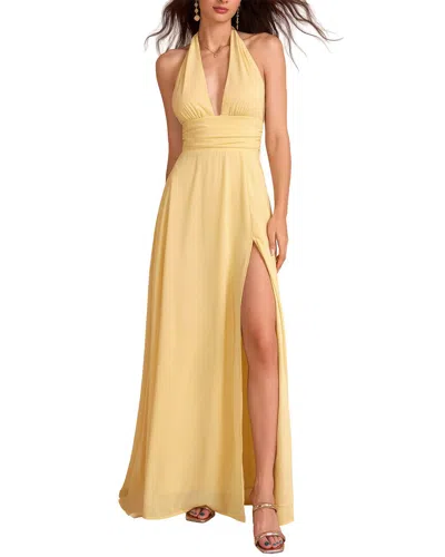 Amanda Royal Maxi Dress In Yellow