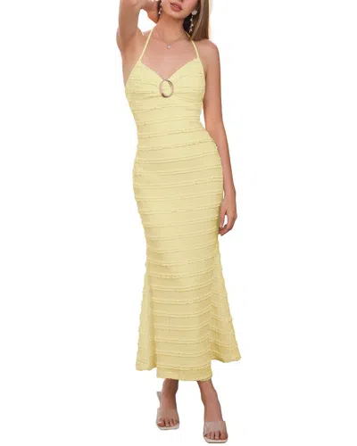Amanda Royal Maxi Dress In Yellow