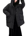 Amanda Royal Medium Puffer Jacket In Black