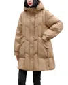 Amanda Royal Medium Puffer Jacket In Gold