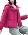 Amanda Royal Medium Puffer Jacket In Pink