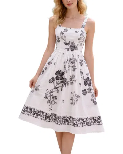 Amanda Royal Midi Dress In Multi