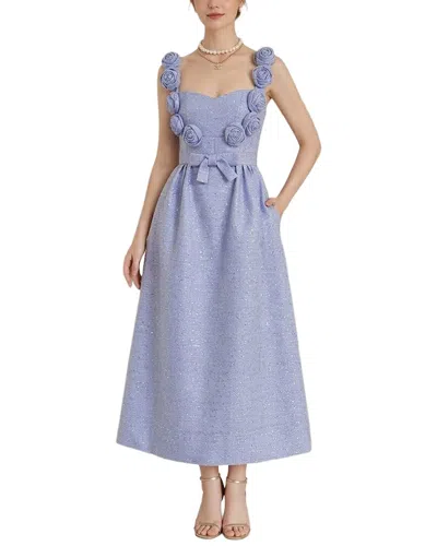 Amanda Royal Midi Dress In Multi