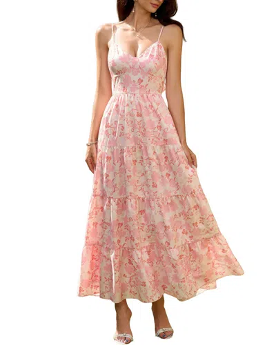 Amanda Royal Midi Dress In Multi