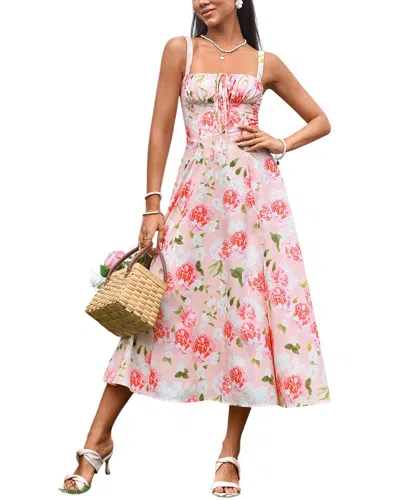 Amanda Royal Midi Dress In Pink