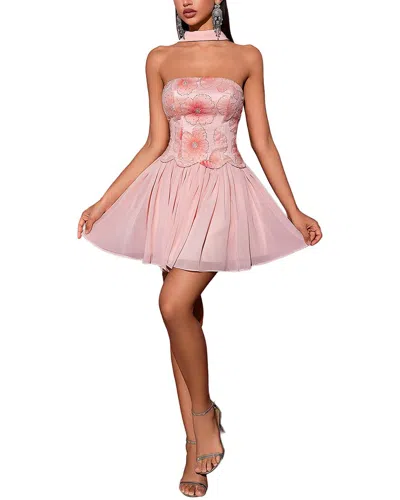 Amanda Royal Mini Dress In Pink