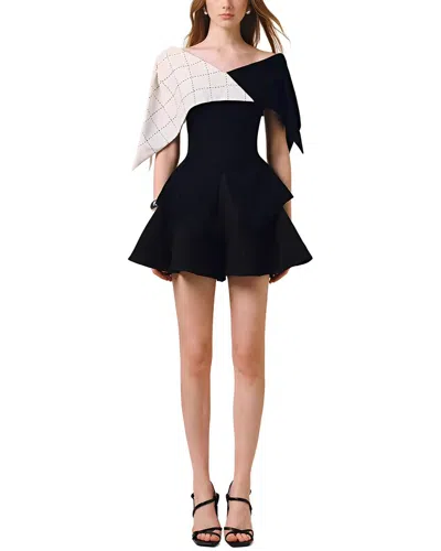 Amanda Royal Mini Dress In Black