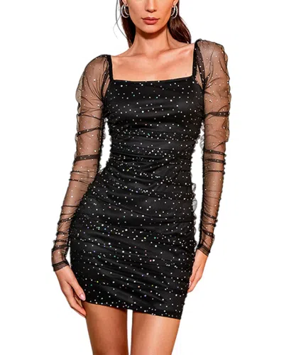 Amanda Royal Mini Dress In Black