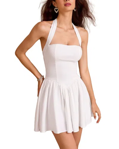 Amanda Royal Mini Dress In White