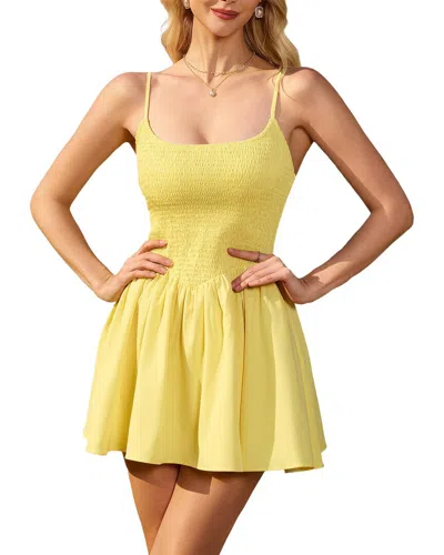 Amanda Royal Mini Dress In Yellow