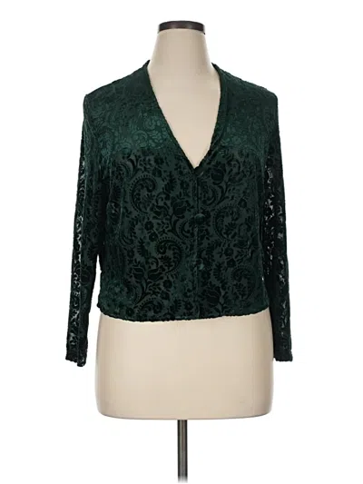 Pre-owned Amanda Smith Cardigan Sweater In Green