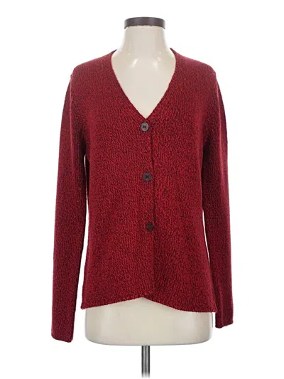 Pre-owned Amanda Smith Cardigan Sweater In Red