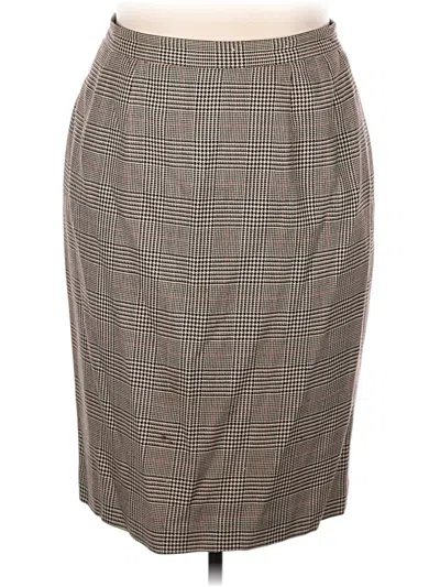 Pre-owned Amanda Smith Formal Skirt In Brown