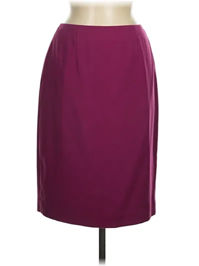 Pre-owned Amanda Smith Formal Skirt In Burgundy