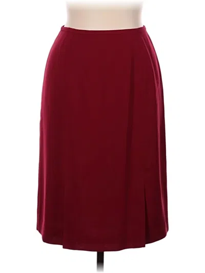 Pre-owned Amanda Smith Formal Skirt In Burgundy