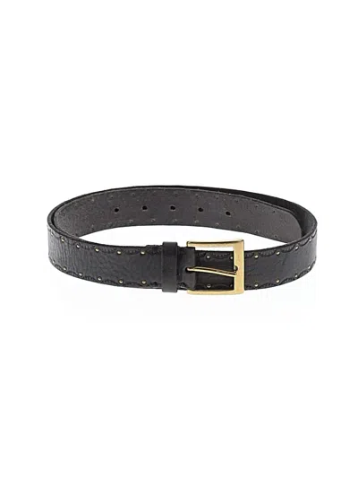 Pre-owned Amanda Smith Leather Belt In Black