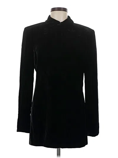Pre-owned Amanda Smith Long Sleeve Blouse In Black