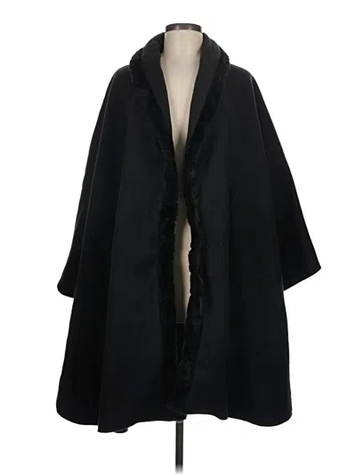 Pre-owned Amanda Smith Poncho In Black