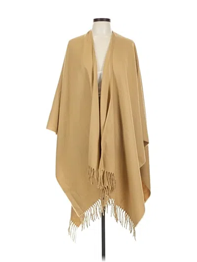 Pre-owned Amanda Smith Poncho In Brown