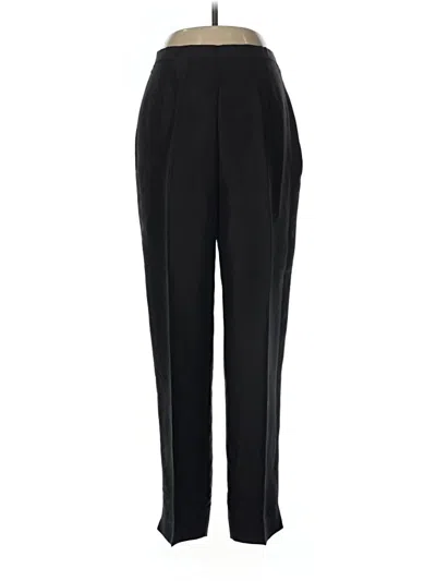 Pre-owned Amanda Smith Silk Pants In Black
