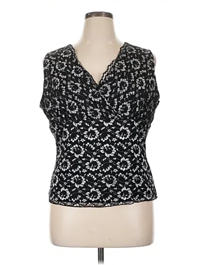 Pre-owned Amanda Smith Sleeveless Blouse In Black