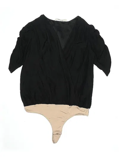 Pre-owned Amanda Uprichard 3/4 Sleeve Blouse In Black