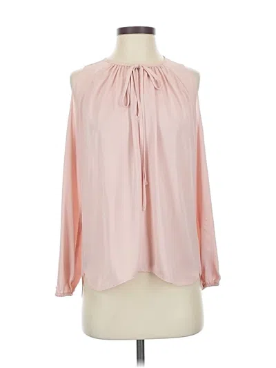 Pre-owned Amanda Uprichard 3/4 Sleeve Blouse In Pink