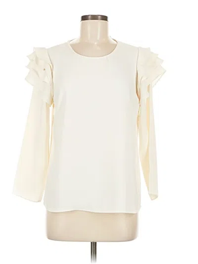 Pre-owned Amanda Uprichard 3/4 Sleeve Blouse In White