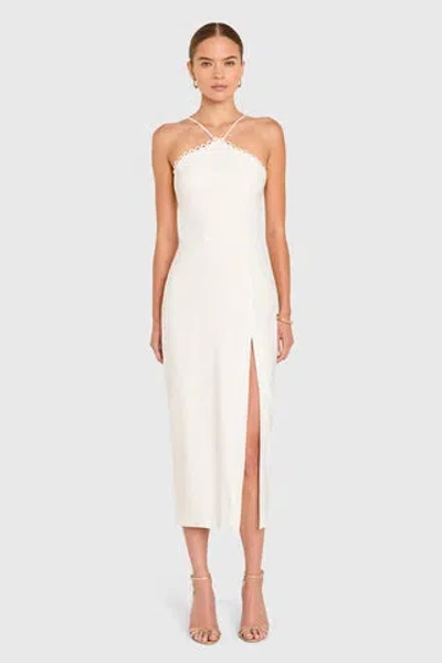 Amanda Uprichard Abby Midi Dress In White