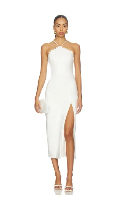 Amanda Uprichard Abby Midi Dress In White