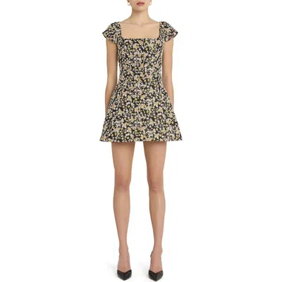 Amanda Uprichard Abella Mini Dress In Gray
