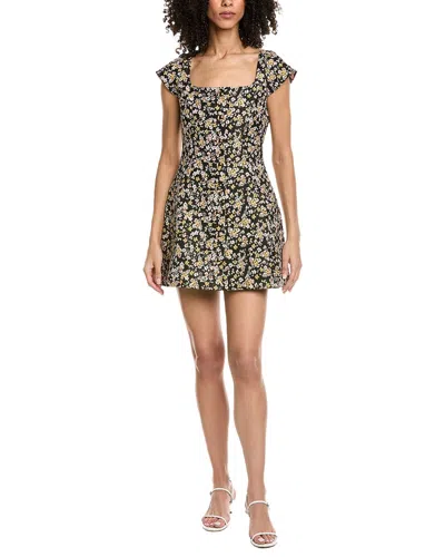 Amanda Uprichard Abella Mini Dress In Black