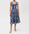 Amanda Uprichard Abernathy Dress In Navy In Blue