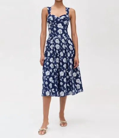 Amanda Uprichard Abernathy Dress In Navy In Blue