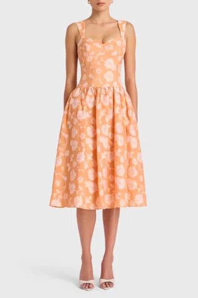 Amanda Uprichard Abernathy Dress In Melon