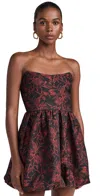 Amanda Uprichard Addison Dress In Red/black In Red/black